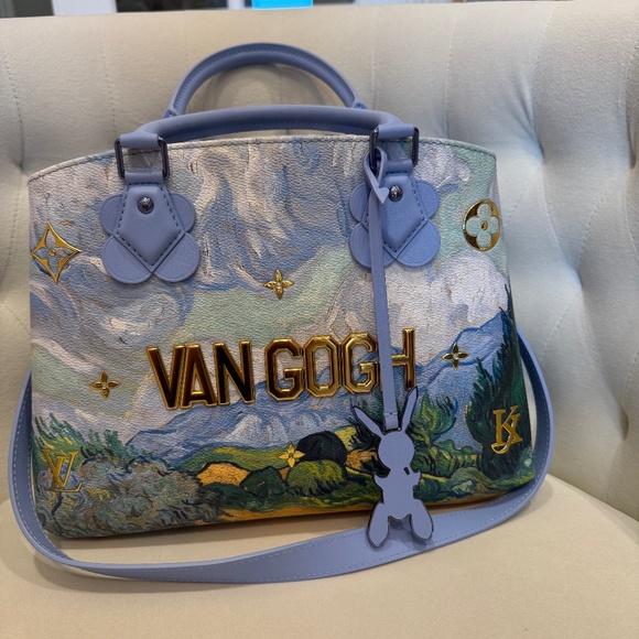 Louis Vuitton Montaigne Masters Collection Jeff Koons Van Gogh Handbag - Picture 1 of 11